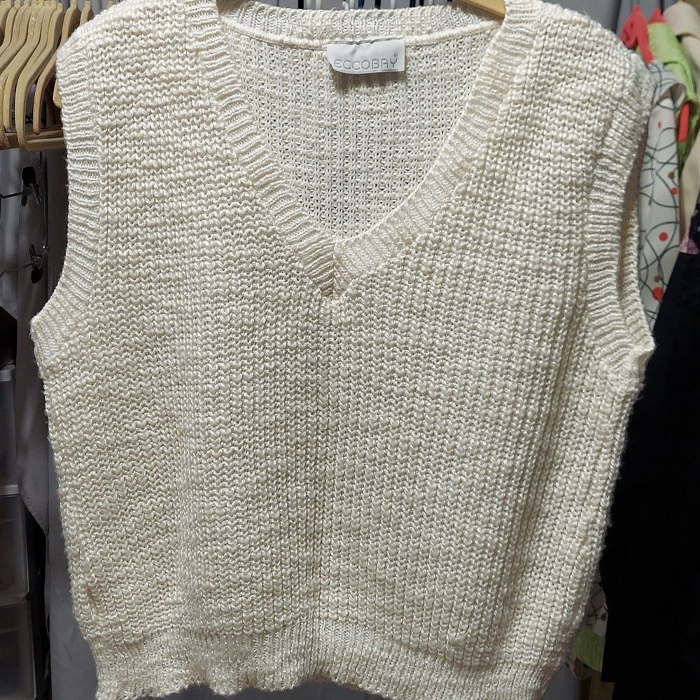 ECCOBAY Vest jumper sweater vintage large invM301